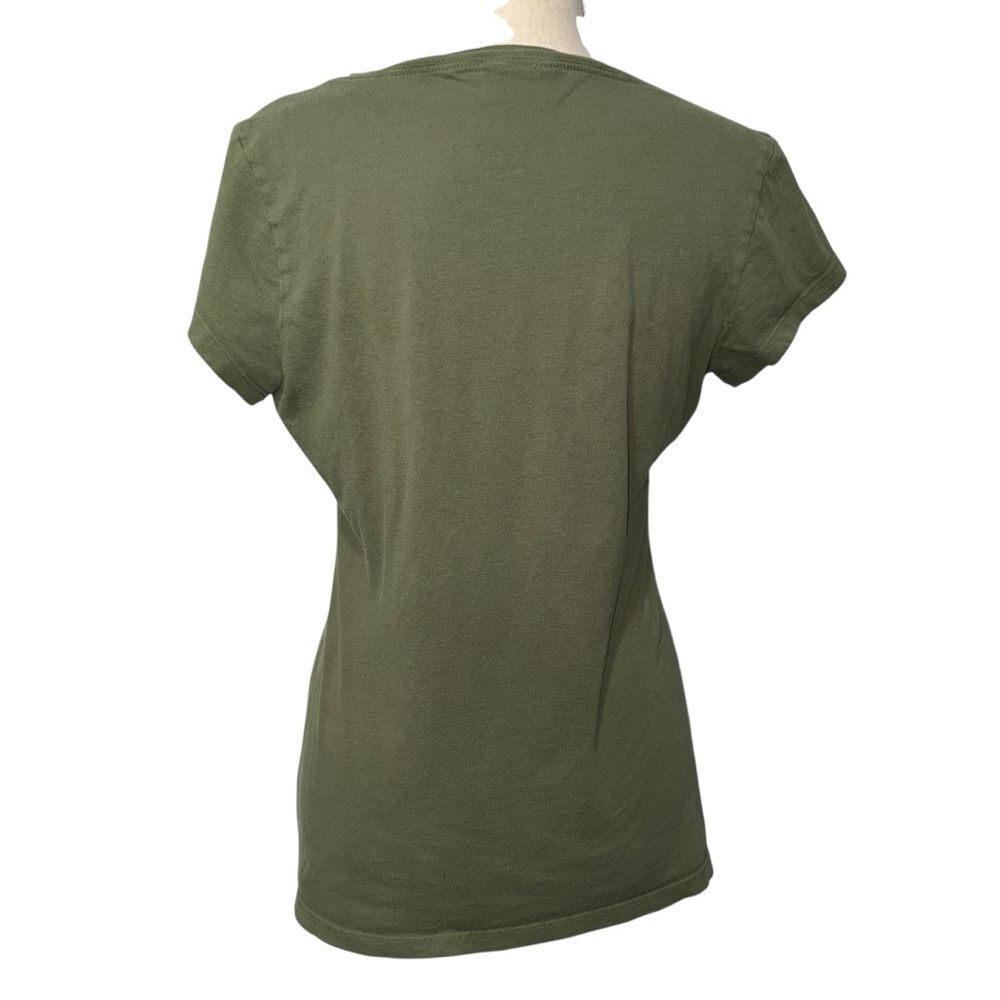Disney Olive Green Animal Kingdom Winnie the Pooh Graphic Tee Short Cotton XXL - Picture 4 of 8